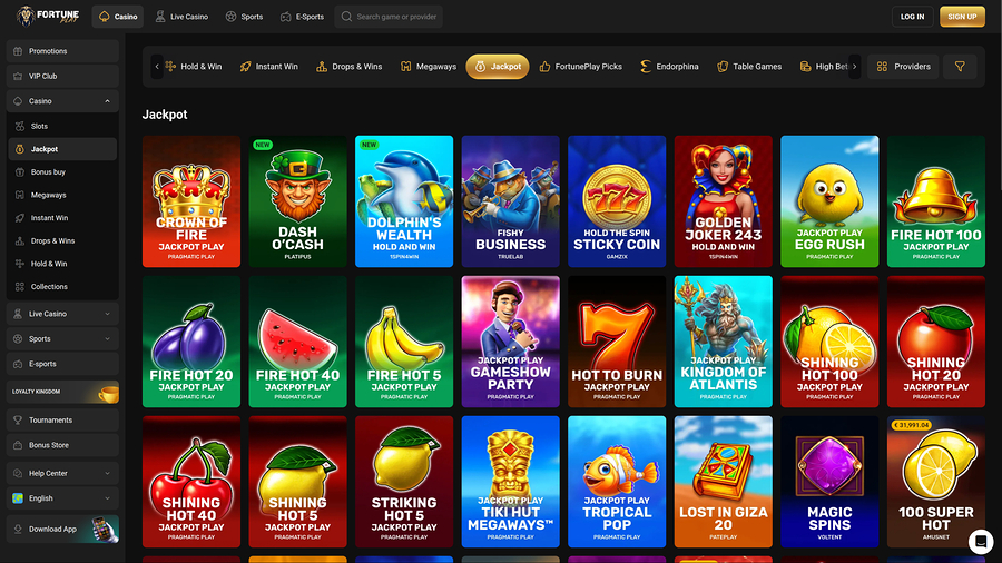 Fortune Play Casino Desktop Jackpot