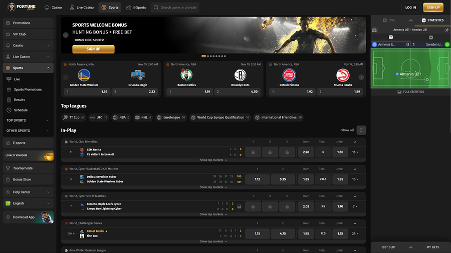 Fortune Play Casino Desktop Sports