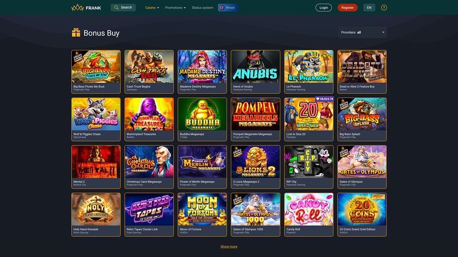Frank Casino Desktop Bonus Köp