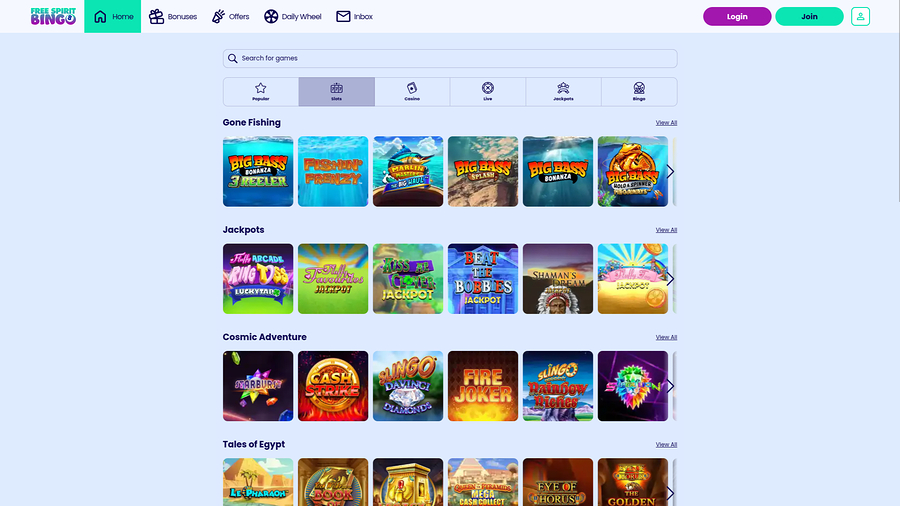 Free Spirit Bingo Desktop Games