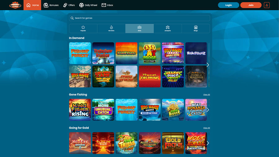 Freebet Casino Desktop Games