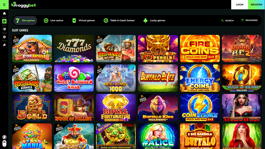 Froggybet Casino Desktop Games