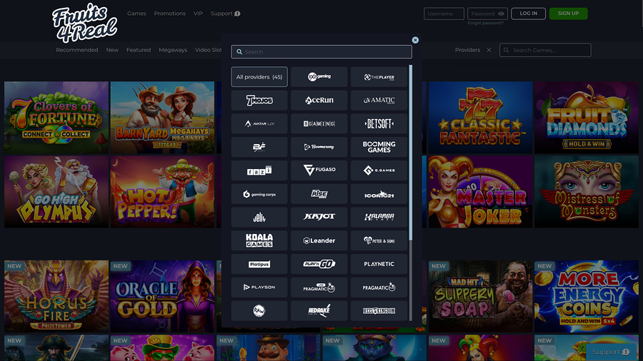 Fruits 4 Real Casino Desktop Game Developers