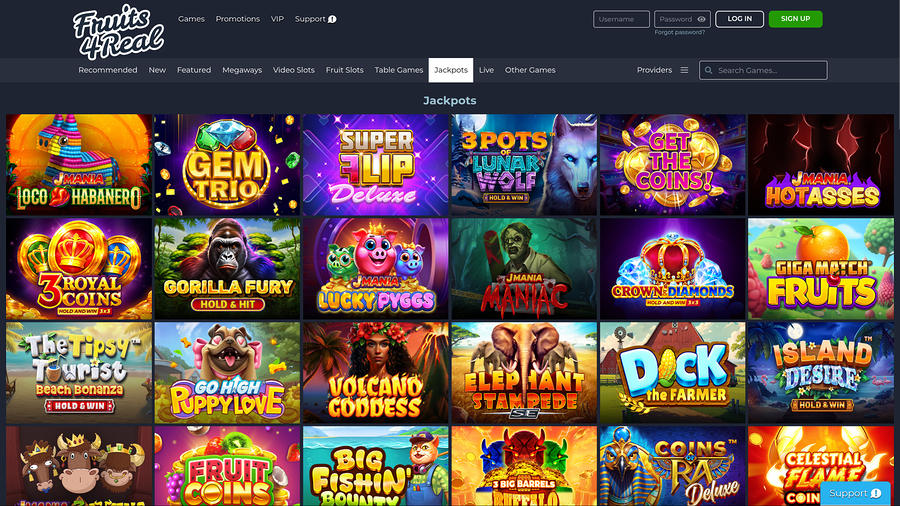 Fruits 4 Real Casino Desktop Jackpot