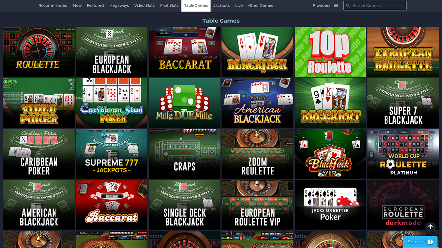 Fruits 4 Real Casino Desktop Table Games