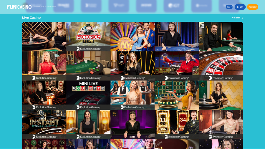 Fun Casino Desktop Live Dealer