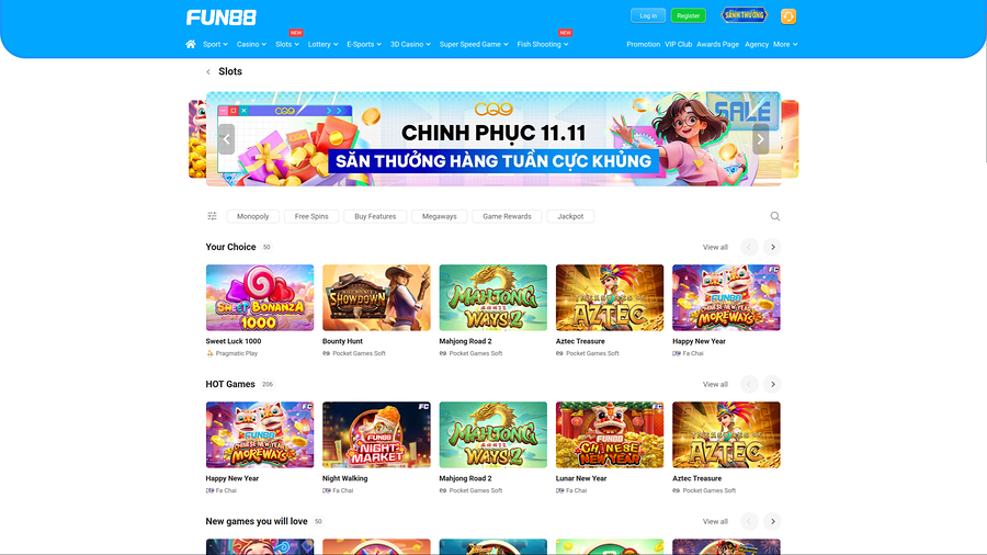Fun88 Casino Desktop Games