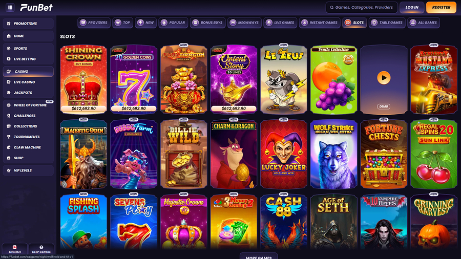 Funbet Casino Desktop Games