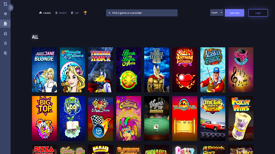 Games screenshot of FunkyJackpot Casino for Desktop