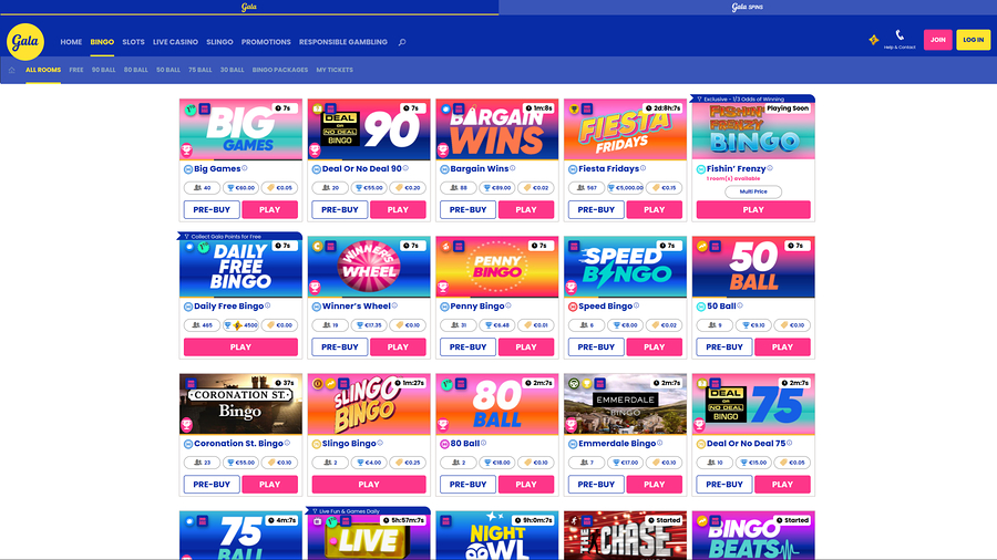 Gala Bingo Desktop Bingo