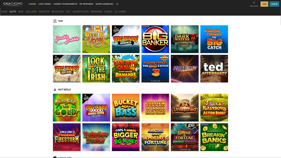 Gala Casino Desktop Games