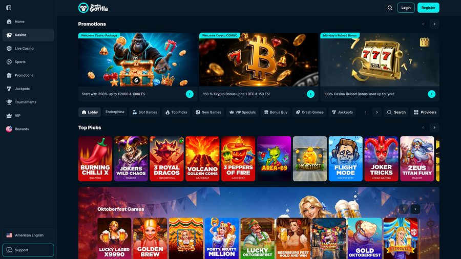 Gamble Gorilla Casino Desktop Games