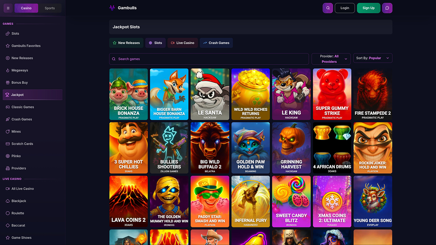 Gambulls Desktop Jackpot