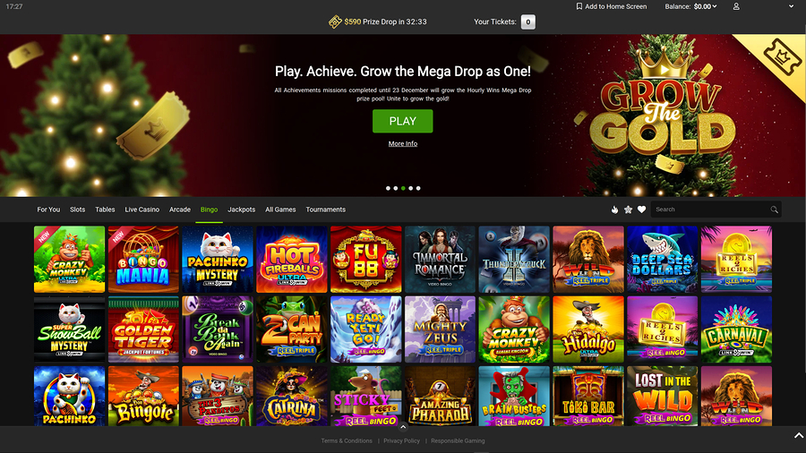 Gaming Club Casino Desktop Bingo