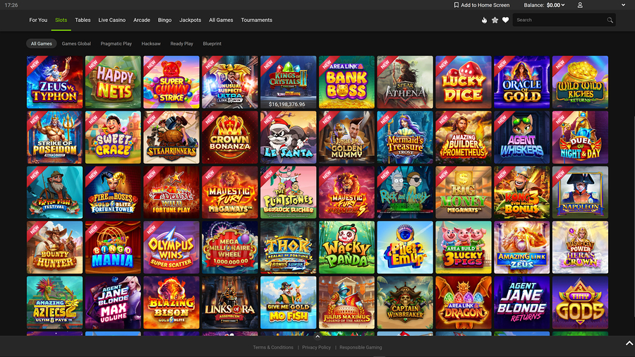 Gaming Club Casino Desktop Games