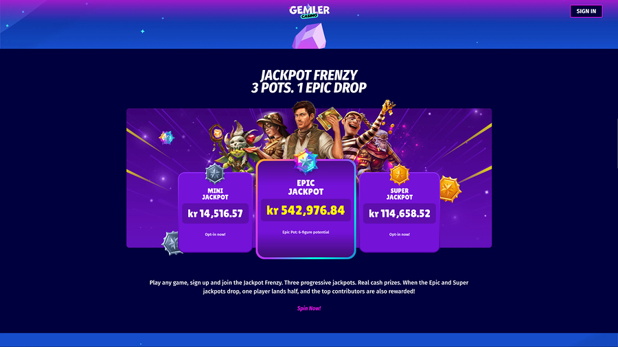 Gemler Desktop Jackpot