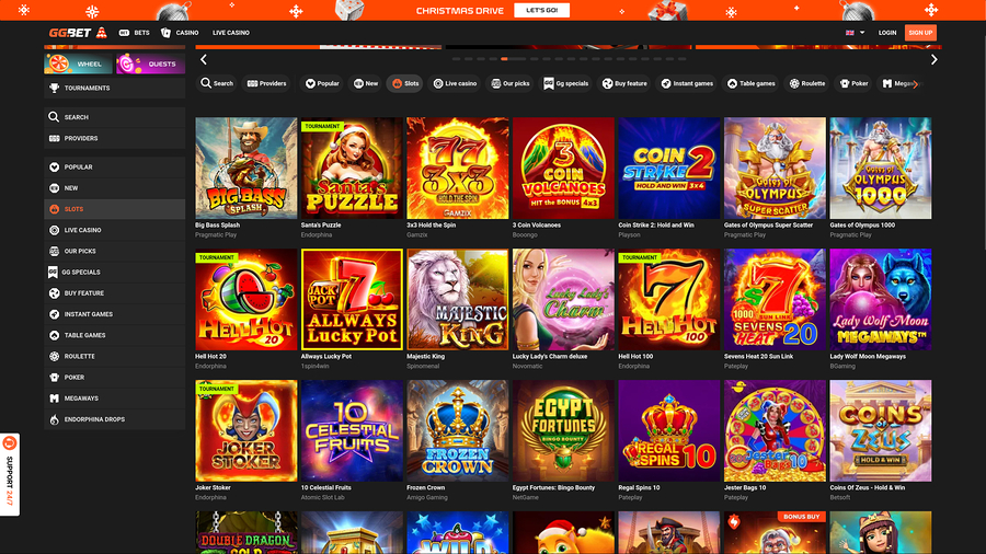 GG.bet Casino Desktop Games