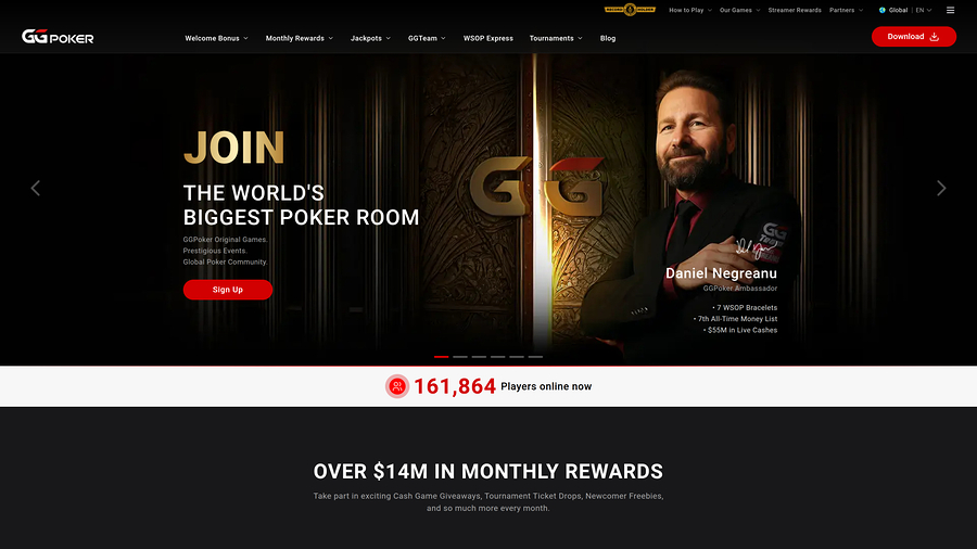 GGpoker Casino homepage desktop