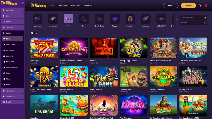 GodBunny Casino Desktop Games