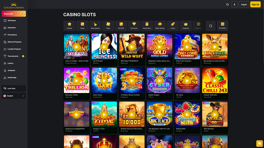 Golden Crown Casino Desktop Games