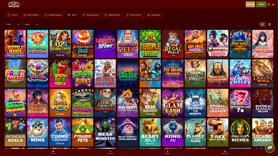Golden Euro Casino Desktop Games