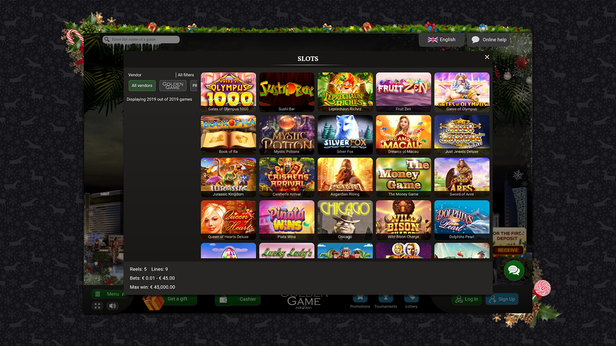 Golden Game Casino Desktop Games