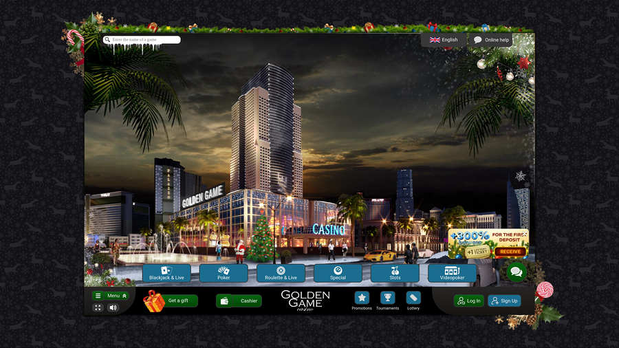 Golden Game Casino Desktop Homepage