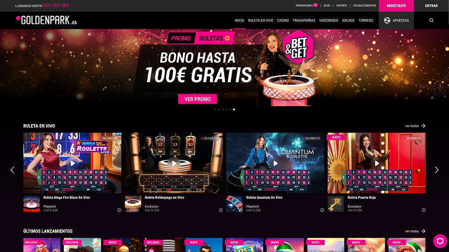 GoldenPark Desktop Homepage