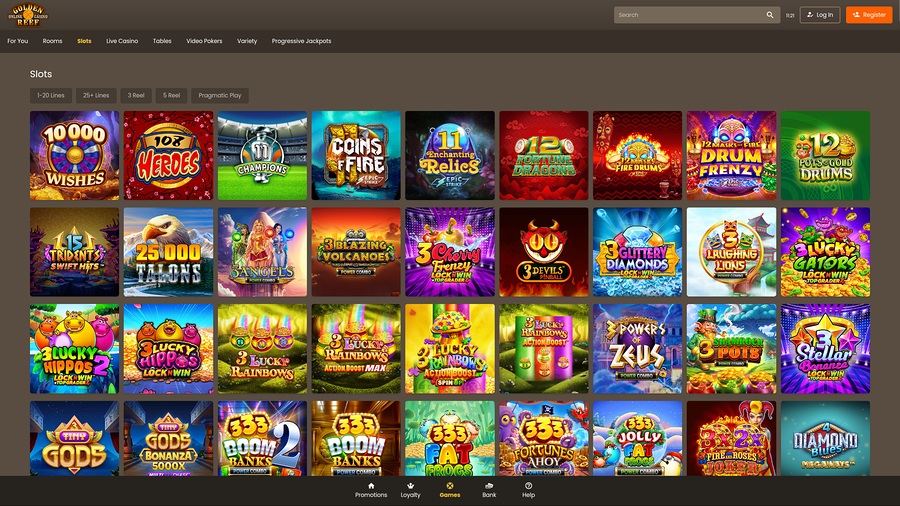 Golden Reef Casino Desktop Games