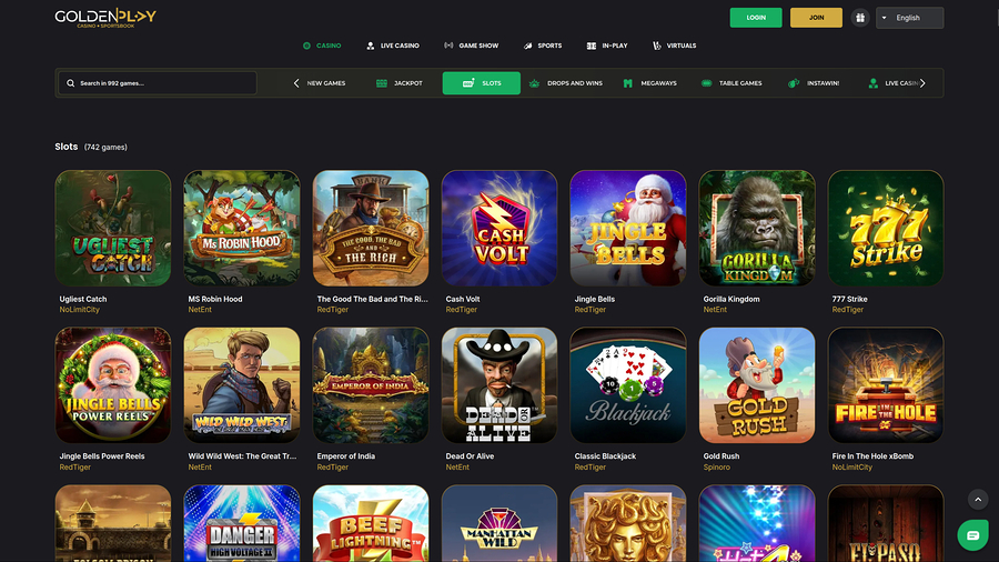 GoldenPlay Casino Games