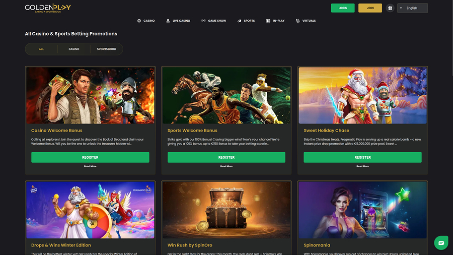 GoldenPlay Casino Promotions