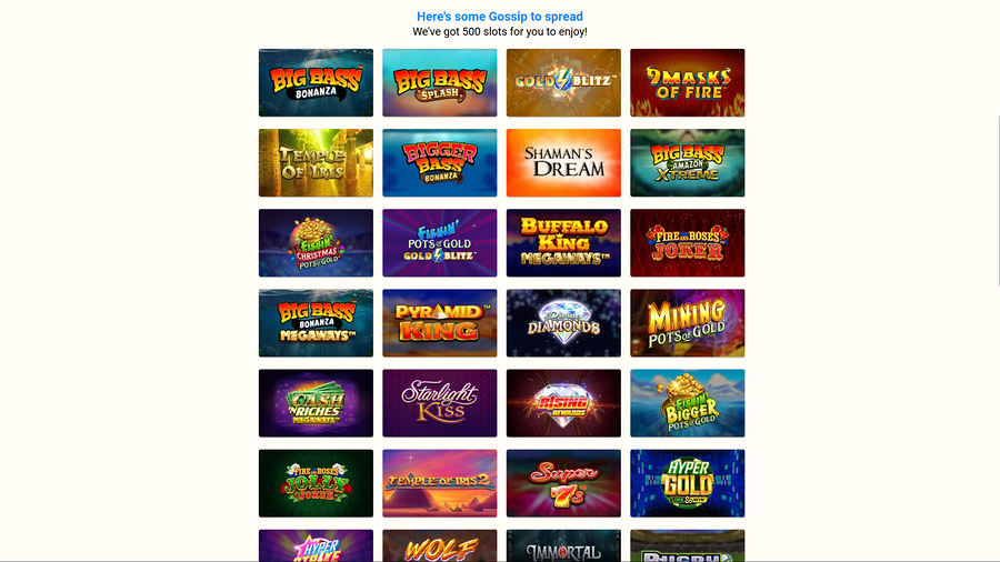 Gossip Bingo Casino Desktop Games