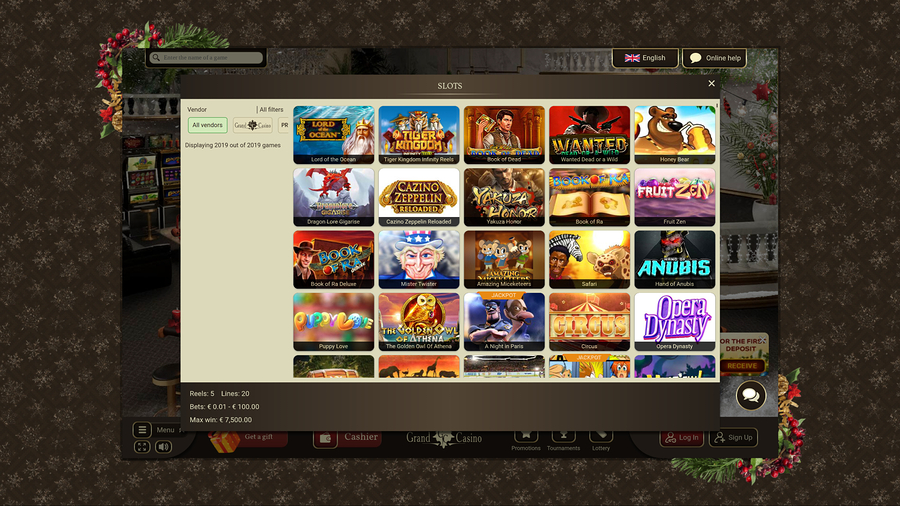 Grand Casino Desktop Games