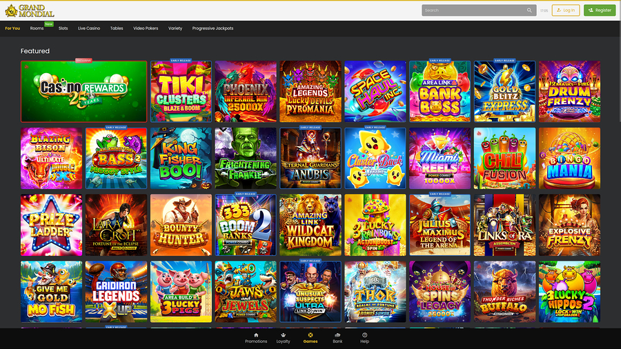Grand Mondial Casino Desktop Games