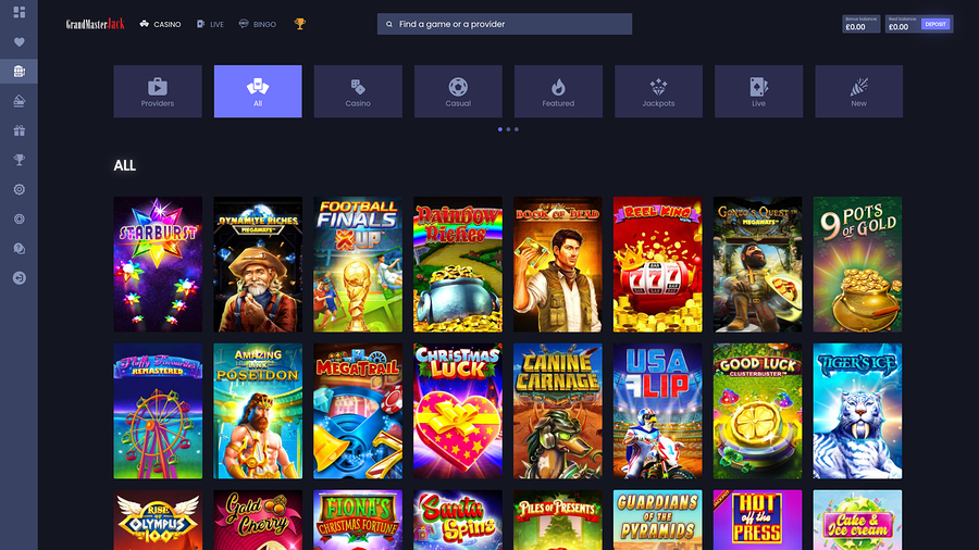 Grand Master Jack Casino Desktop Games