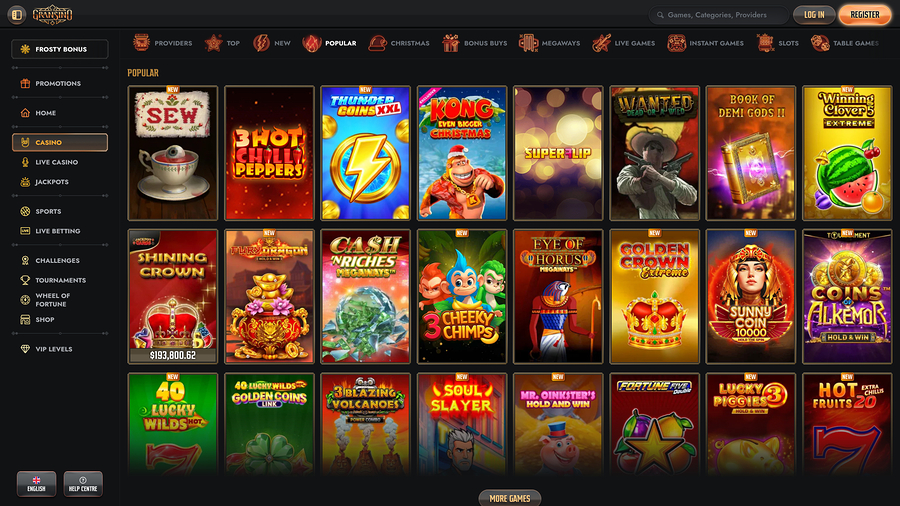 Gransino Casino Desktop Games