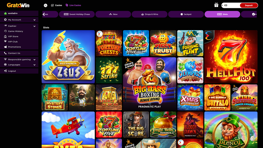 Grato Win Casino Desktop Games