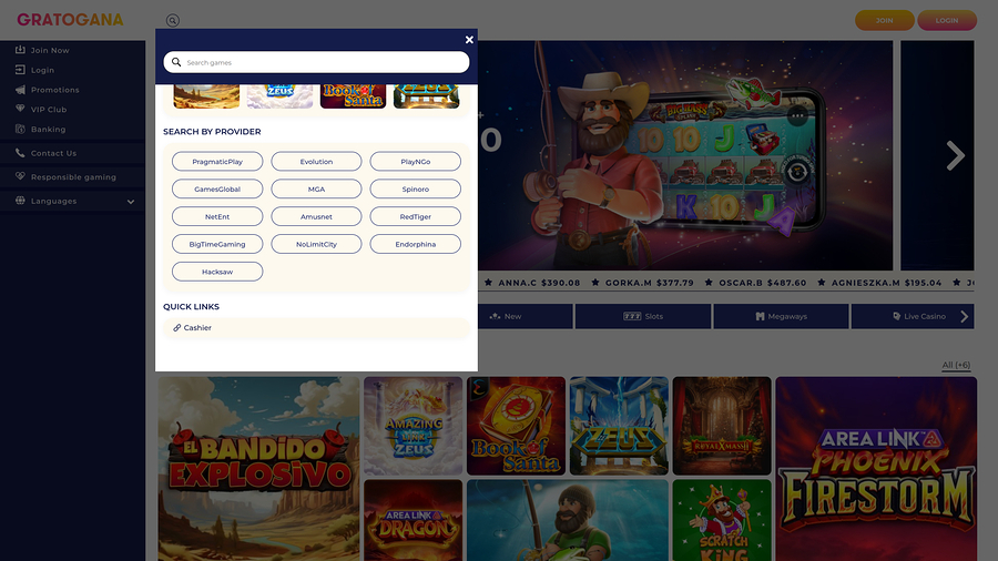 Gratogana Casino Desktop Game Developers