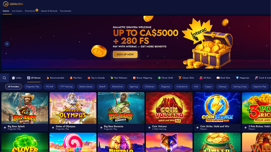 Gravira Casino Desktop Games