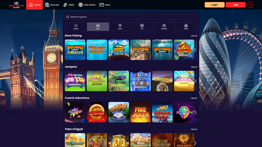 Great Britain Casino Desktop Games
