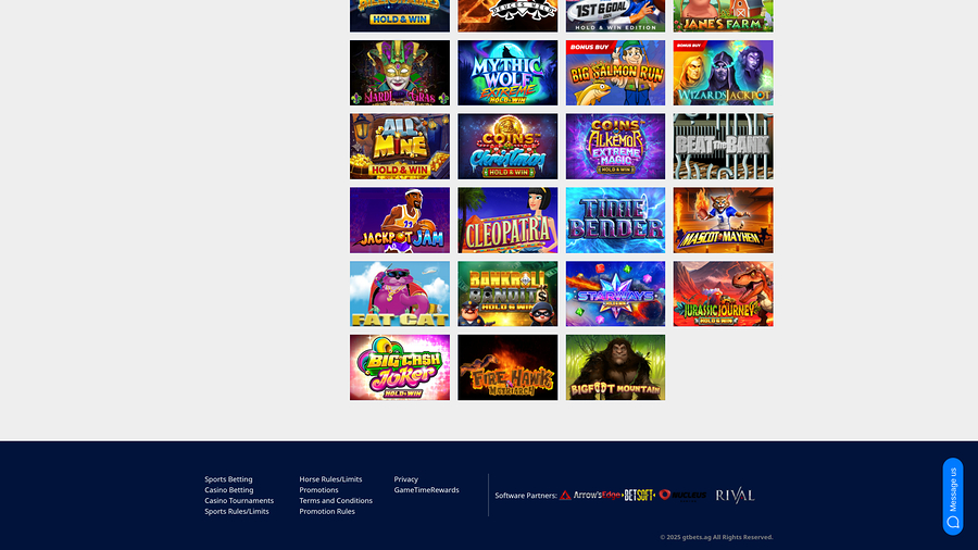 GTbets Casino Desktop Game Developers