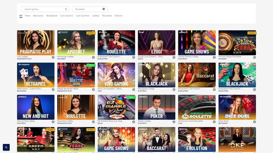 Gudar Casino Live Dealer Desktop