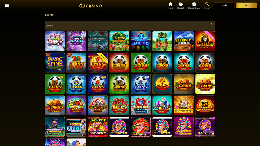 GW Casino Desktop Jackpot