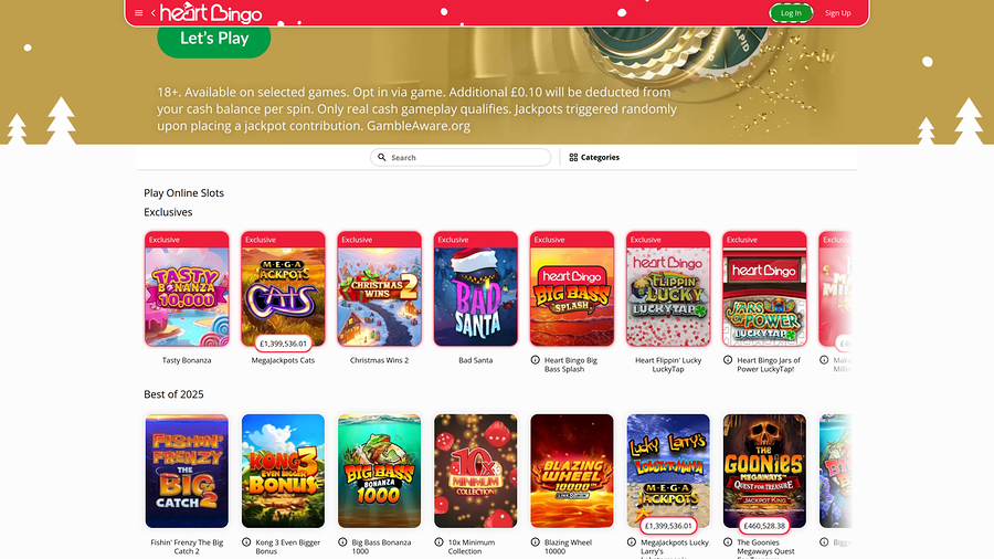 Heart Bingo Casino Desktop Games