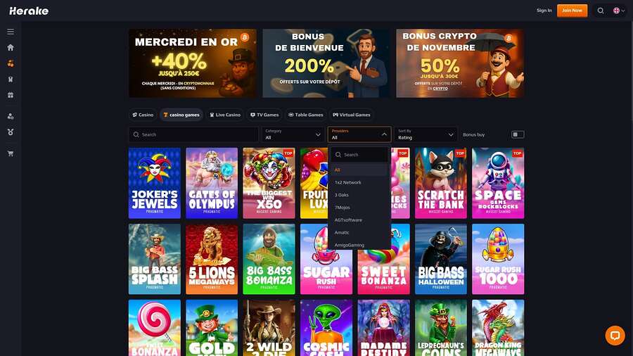 Herake Casino Game Developers Desktop