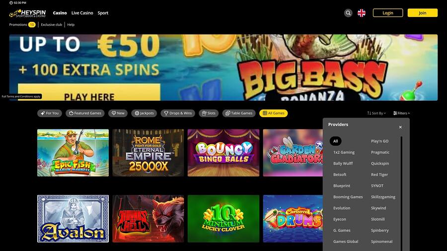 Jackpot HeySpin Game Developers Desktop