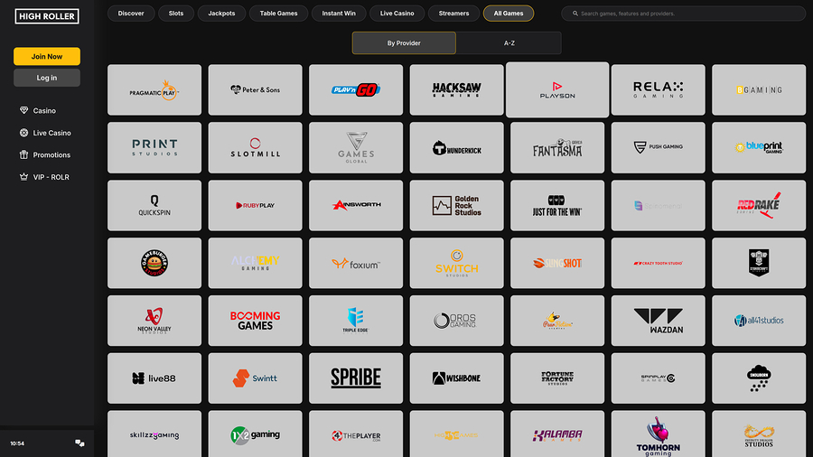 High Roller Casino Desktop Game Developers