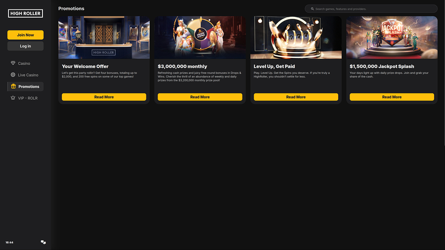 High Noon Casino Desktop Promotions