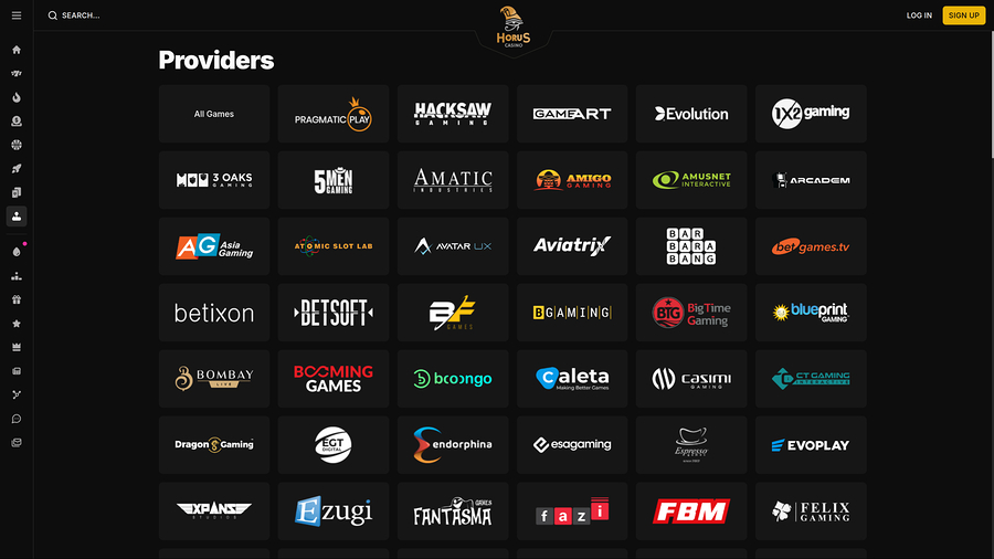 Horus Casino Desktop Game Developers