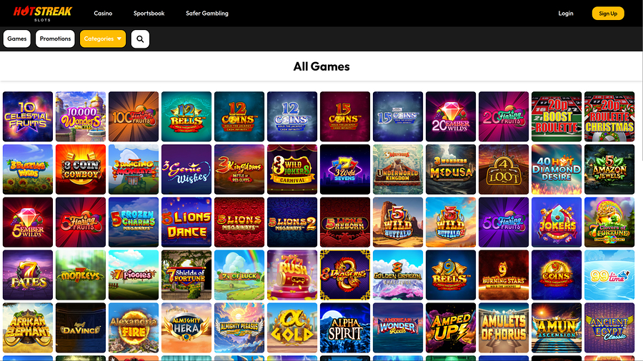 Hot Streak Casino Desktop Games